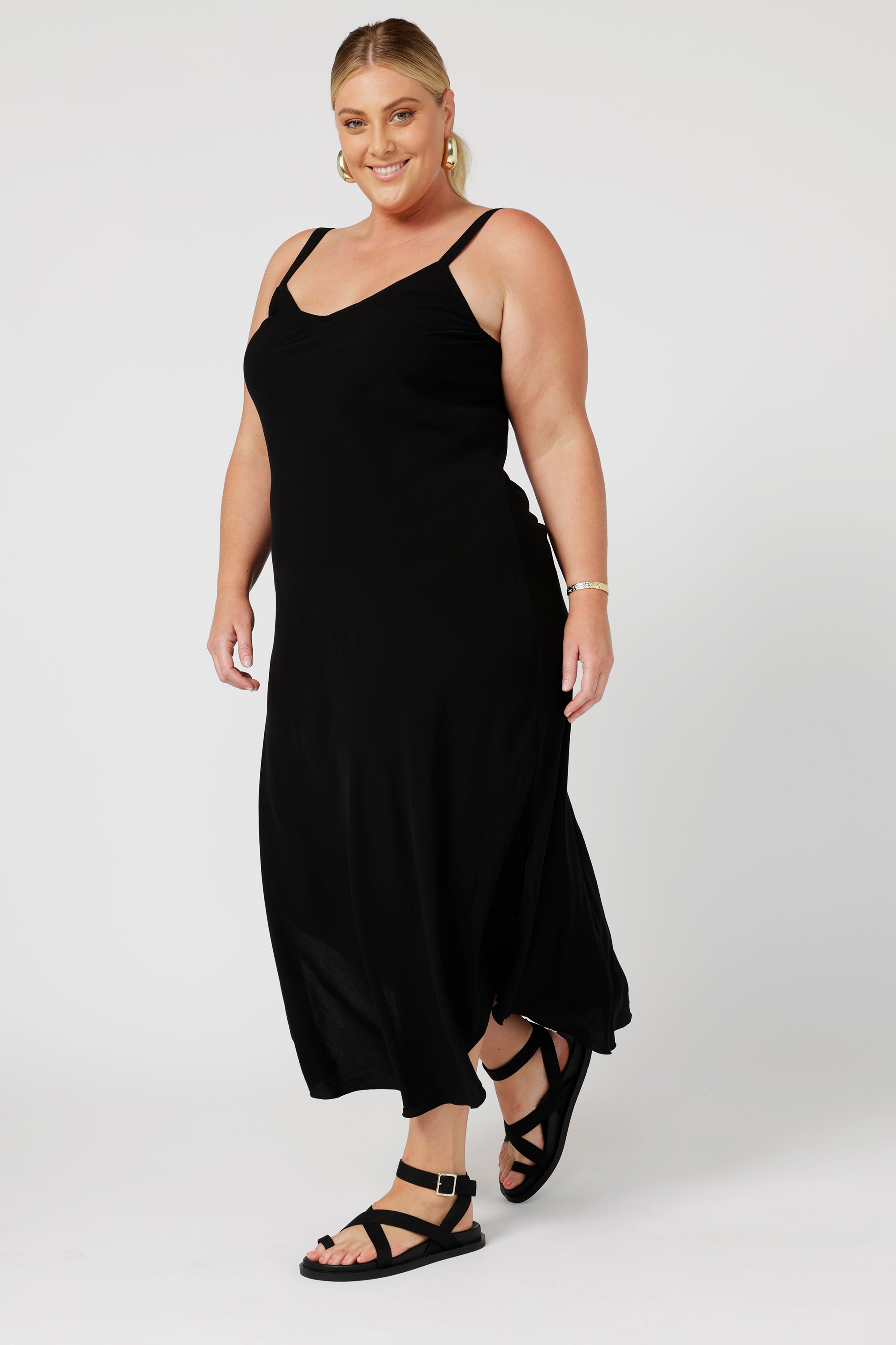 Plus size maxi slip cheap dress