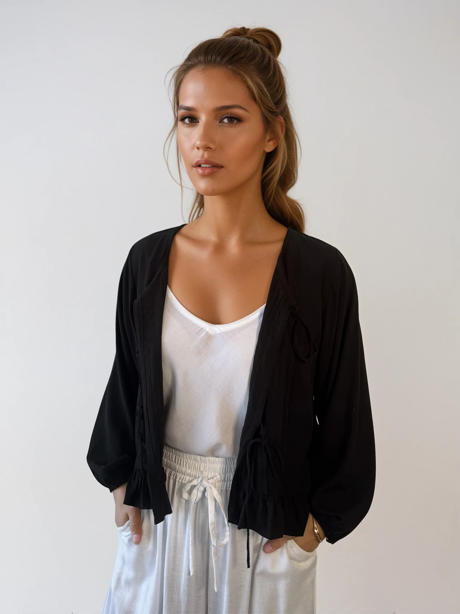 Lily Rose Jacket | Black - Saffron Road